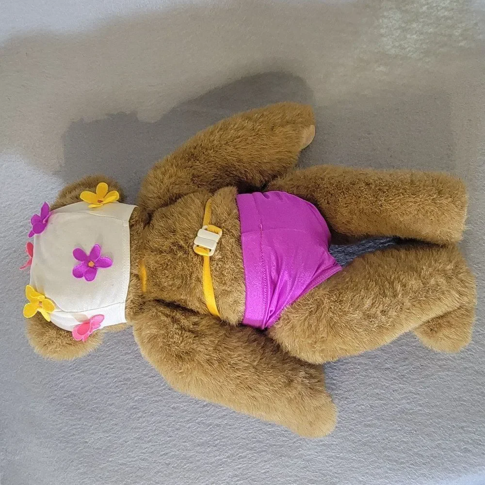 The Vermont Teddy Bear Company Jointed Bear with Bikini and Swim‎ Cap Vintage